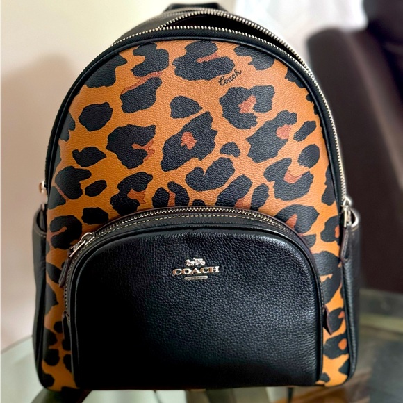 Coach Large Backpack, Leopard - Picture 1 of 4